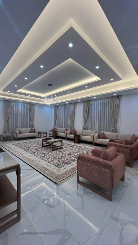 تنفيذ أسقف جبس بورد بتصاميم عصرية