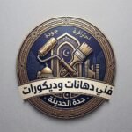 شعار موقع فني دهانات وديكورات جدة الحديثة